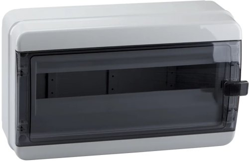 Бокс пластиковый Кэаз OptiBox ЩРН-П-18 P-BNK-3-18-IP65 (290х236х102мм) IP65 прозрачная дверца картинка 